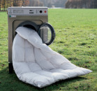 Betten-Waschmaschine mit Daunenbett